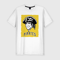 Футболка slim-fit Pittsburgh Pirates baseball, цвет: белый