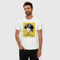 Футболка slim-fit Pittsburgh Pirates baseball, цвет: белый — фото 2