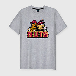 Футболка slim-fit Modesto Nuts -baseball team, цвет: меланж