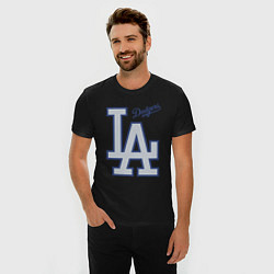 Футболка slim-fit Los Angeles Dodgers - baseball team, цвет: черный — фото 2