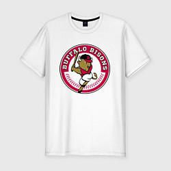 Футболка slim-fit Buffalo Bisons - baseball team, цвет: белый