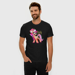 Футболка slim-fit X-mas pony, цвет: черный — фото 2