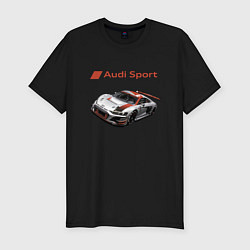 Мужская slim-футболка Ауди - автоспорт гоночная команда