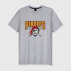 Футболка slim-fit Pittsburgh Pirates - baseball team, цвет: меланж