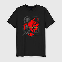 Футболка slim-fit CYBERPUNK 2077 SAMURAI KEANU REEVES, цвет: черный