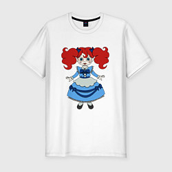 Мужская slim-футболка Poppy Playtime doll 01