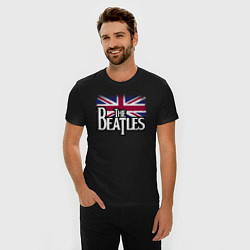 Футболка slim-fit The Beatles Great Britain Битлз, цвет: черный — фото 2