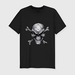 Мужская slim-футболка Skull bones