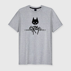 Мужская slim-футболка Stray cat бродяга кот