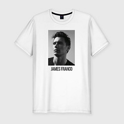 Футболка slim-fit James Franco, цвет: белый