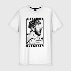 Мужская slim-футболка АЛЕКСАНДР ОВЕЧКИН ALEXANDER OVECHKIN