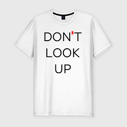 Футболка slim-fit Dont look up Netflix, цвет: белый