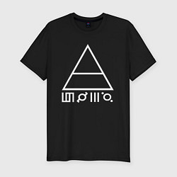 Мужская slim-футболка 30 Seconds to Mars - Logo