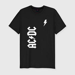 Мужская slim-футболка ACDC: Молния