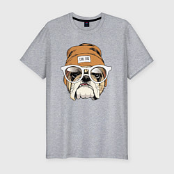 Мужская slim-футболка Cool dog!