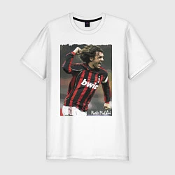 Мужская slim-футболка Paolo Cesare Maldini - Milan
