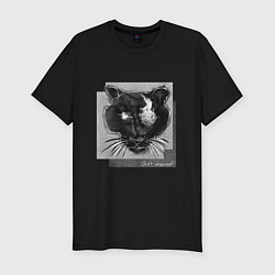 Мужская slim-футболка Коллекция Get inspired! Большая кошка Абстракция f