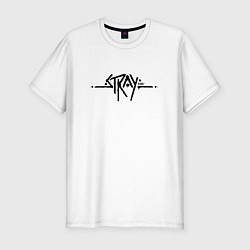 Мужская slim-футболка Stray Logo спина