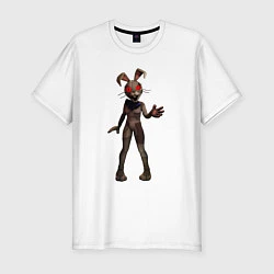 Мужская slim-футболка The rabbit lady FNAF 5