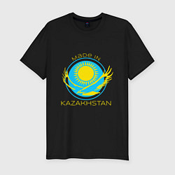 Мужская slim-футболка Сделано в Казахстане