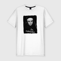 Мужская slim-футболка Kat the nun