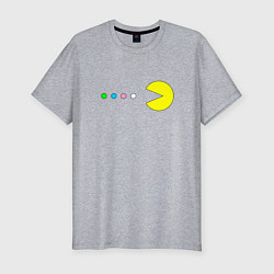 Футболка slim-fit Pac - man Для пары, цвет: меланж