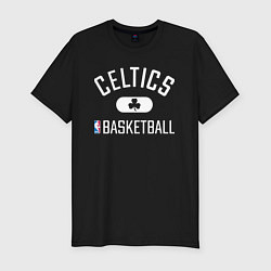 Футболка slim-fit BOSTON CELTICS БОСТОН СЕЛТИКС, цвет: черный