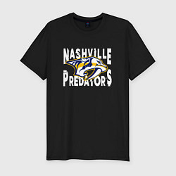 Мужская slim-футболка Nashville Predators, Нэшвилл Предаторз