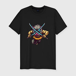 Мужская slim-футболка Иноске Хашибира с мечами Клинок рассекающий демоно
