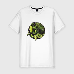 Мужская slim-футболка Снейк в джунглях