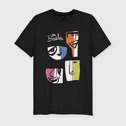 Мужская slim-футболка The Beatles, Портреты