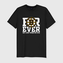 Мужская slim-футболка FOREVER NOT JUST WHEN WE WIN, Boston Bruins, Босто
