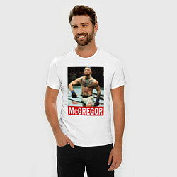 Футболка slim-fit Конор МакГрегор McGregor, цвет: белый — фото 2