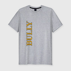 Мужская slim-футболка Bully Лого по вертикали