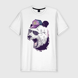 Мужская slim-футболка Cool panda!