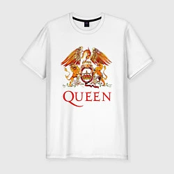 Мужская slim-футболка Queen, логотип
