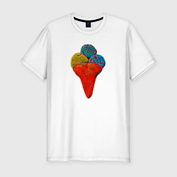 Мужская slim-футболка Яркое мороженое рожок Арт