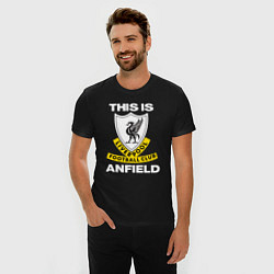 Футболка slim-fit FC LIVERPOOL, ANFIELD ФК ЛИВЕРПУЛЬ, цвет: черный — фото 2