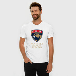 Футболка slim-fit Panthers are coming Florida Panthers Флорида Панте, цвет: белый — фото 2