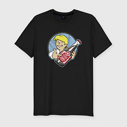 Мужская slim-футболка Vault Boy Fallout