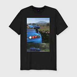 Мужская slim-футболка Forza Horizon 5 Toyota Supra