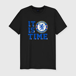 Мужская slim-футболка It is Chelsea time Челси