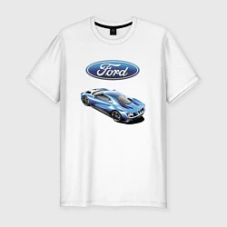 Мужская slim-футболка Ford Motorsport Racing team
