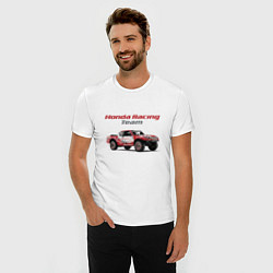 Футболка slim-fit Honda racing team, цвет: белый — фото 2