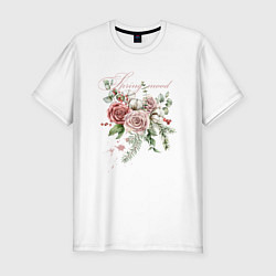 Мужская slim-футболка Spring mood Flower