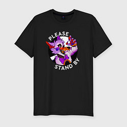 Мужская slim-футболка Please Stand By Foxy