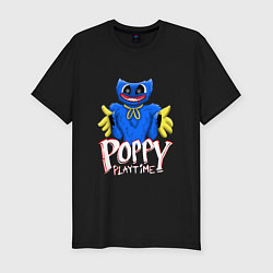 Мужская slim-футболка Сытый Поппи Poppy Playtime