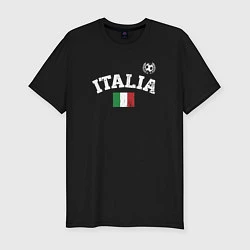 Мужская slim-футболка Футбол Италия