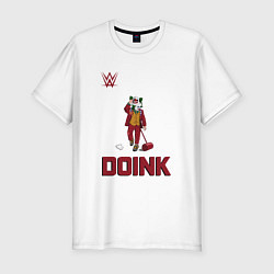 Футболка slim-fit DOINK Клоун, цвет: белый