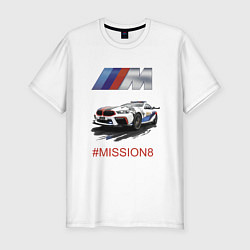 Мужская slim-футболка BMW M Power Mission 8 Safety car